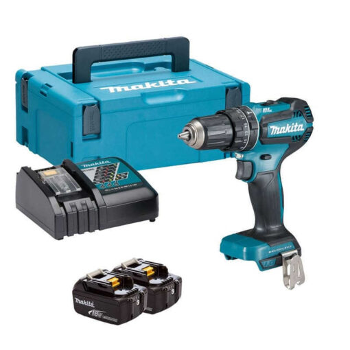 Perceuse à percussion 18V LXT (2x3.0 Ah) en MAKPAC - MAKITA DHP485RFJ