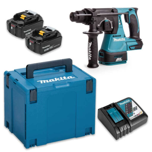 Perforateur burineur SDS-Plus 18V LXT (2x4,0 Ah) en MAKPAC - MAKITA DHR242RMJ