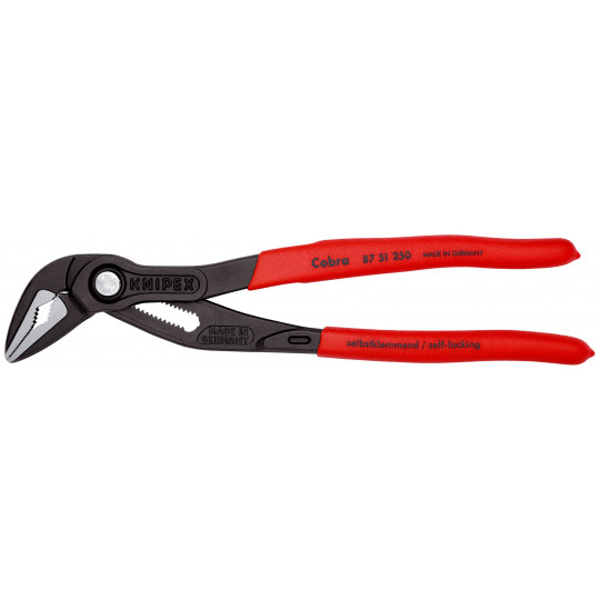 Pince multiprise Cobra® ES ultra-effilée gainées en plastique antidérapant 250 mm - KNIPEX 87 51 250