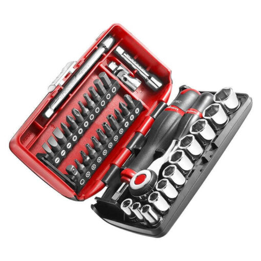 Coffret de serrage douilles 1/4" avec set de vissage (38 outils) - FACOM R360