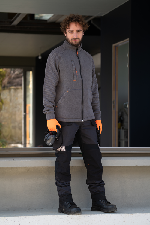 Pantalon de travail stretch Ripstop CRISTOBAL – Anthracite – COVERGUARD CRISTOBAL II – Image 4