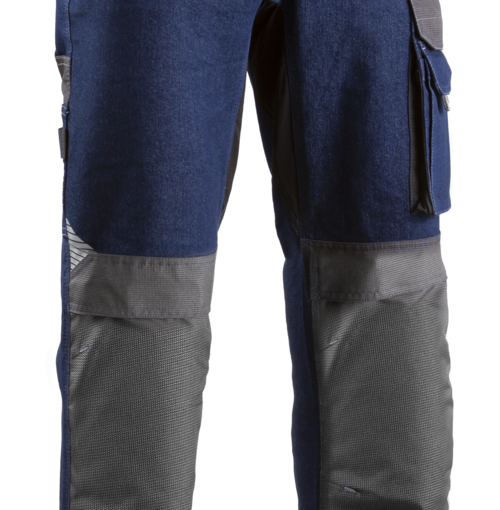 Pantalon de travail multipoches en jeans TELICA - Bleu Mixte en Coton - COVERGUARD TELICA