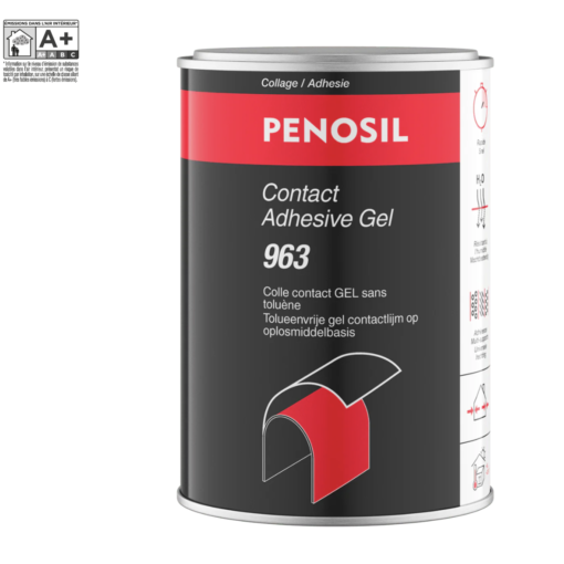 Colle de contact Gel 1L – Adhésif néoprène haute performance – Multi-matériaux – Bois, métal, stratifié, cuir - PENOSIL 963 SPEEDFIX