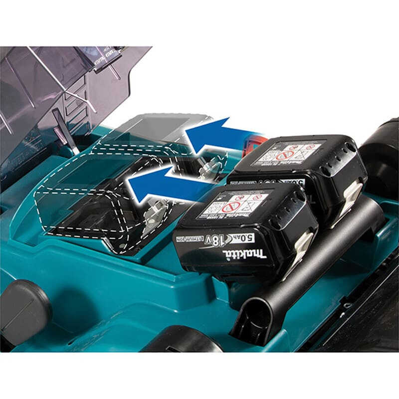 Tondeuse 36V LXT (2x3,0 Ah) 43 cm avec DC18RD - MAKITA DLM432PF2 – Image 4