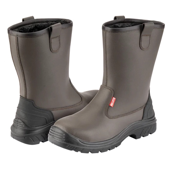 Botte de sécurité fourrée S3 en Cuir All Track Petrol - BELLOTA 72321MNS3