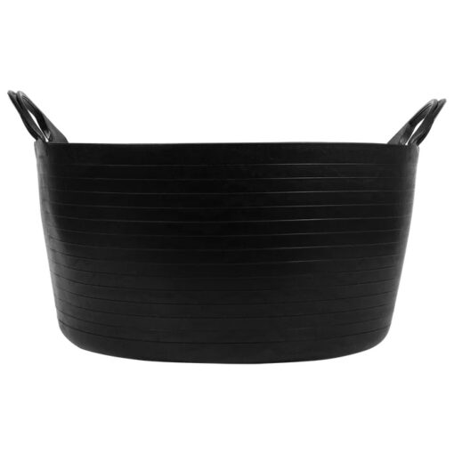 Seau grande capacités Noir 30L, plastique flexible avec poignées - BELLOTA BKT30BP