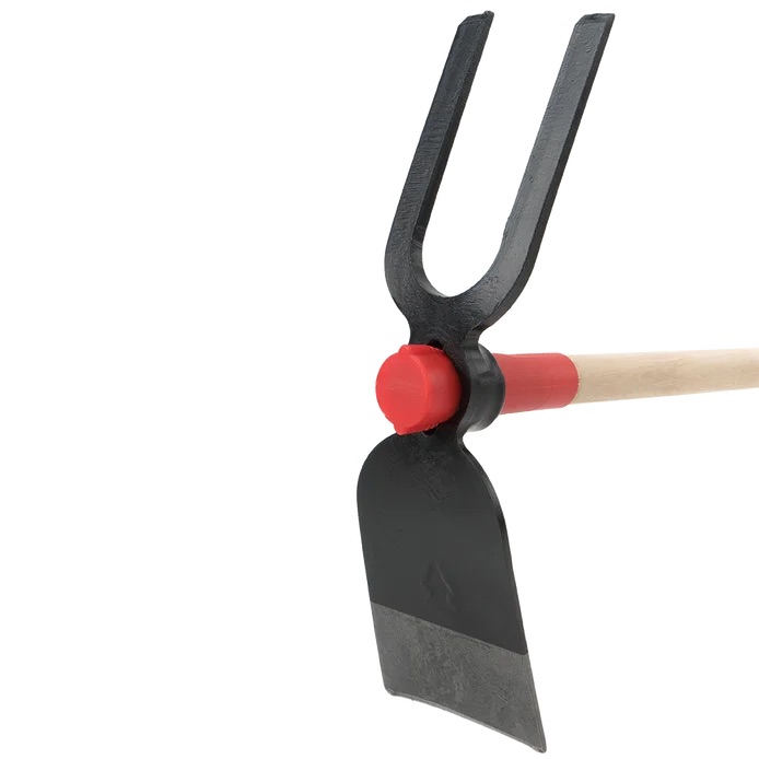 Houe à main forgée professionnelle – usage houe/fourche – Manche bois certifié avec système anti-rotation - BELLOTA HOE228AW1000AP – Image 2
