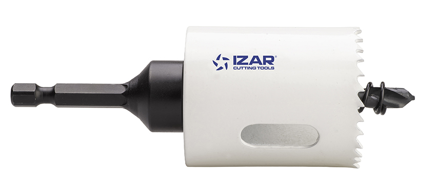 Scie cloche/ Trépan pour acier, inox, bois, PVC et plastiques - HSSE 8% Cobalt avec queue hexagonale 1/4" – IZAR 1634
