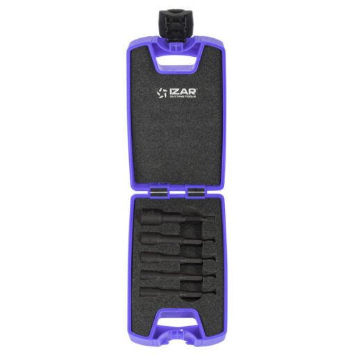 Coffret de 5 pièces embouts de vissage 1/4 - 6 / 7 / 8 / 10/ 13mm  -  IZAR 69751